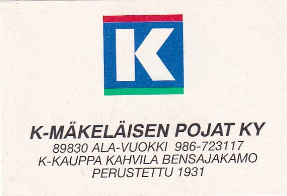 Ala-Vuokki, K. Mäkeläisen pojat ky    sk 1