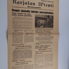 Karjalan Viesti -rintamalehti nro 32, 4.8.1941 - pikkukuva 1