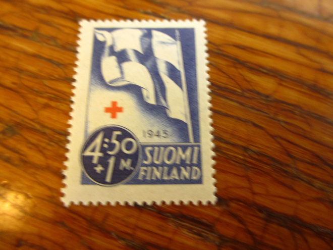 suomi pm pr 1945 4,50+1 ei leimaa