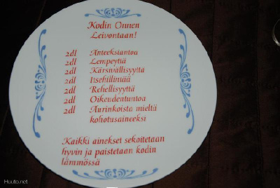 SEINÄLAUTANEN Kodin Onni halk 20 cm Esim kihla-/häälahjaksi