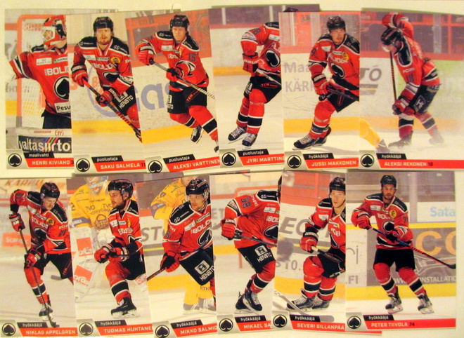 Ässät 361- 372 teamset Cardset 2018-19