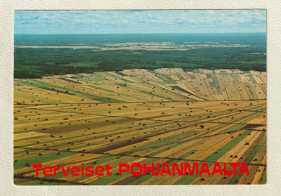 Postikortti: Söderfjärdenin peltoaukea