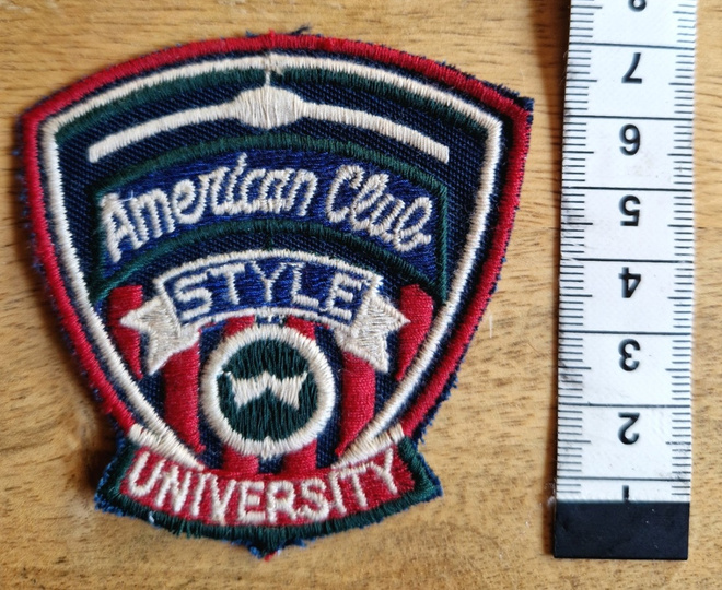 American Club vintage kangasmerkki