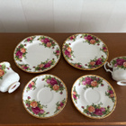 Royal Albert Old Country Roses kahvikupit ja kakkulaut 2 kpl - pikkukuva 4