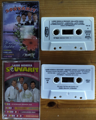SOUVARIT-2 KPL KASETTEJA-HALLAYÖN KUKKA SINISENÄ LINTUNA...