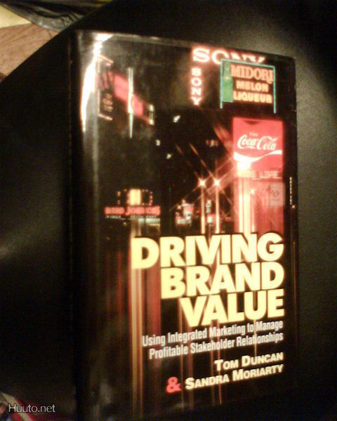 Duncan - Moriarty DRIVING BRAND VALUE ( 1 p. 1997 ) Sis.pk