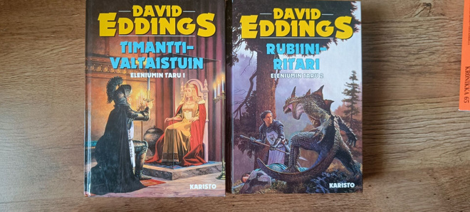 David Eddings Eleniumin taru 1 ja 2 kovakantiset