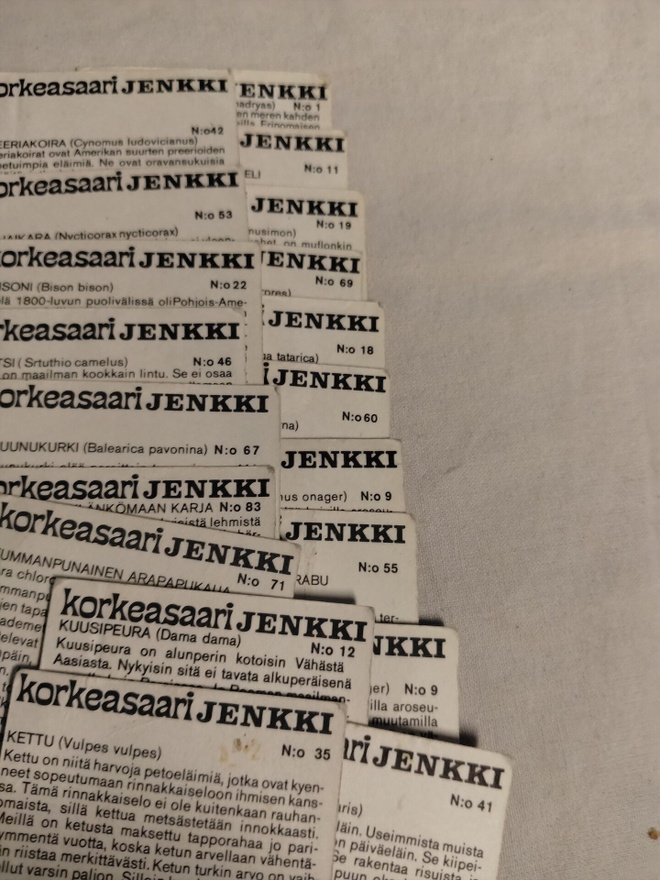 19 kpl korkeasaarijenkki