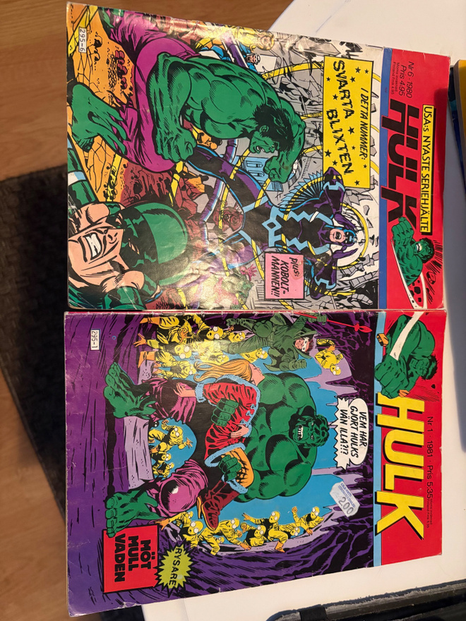 Hulk 6/1980 ja 1/1981 ruotsinkielinen