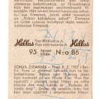 Purkkakuva Hellas Pop-tähtisarja A n:o 86 SONJA ZIEMANN - pikkukuva 2
