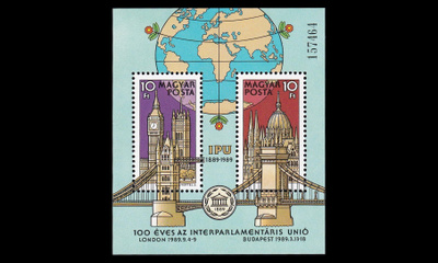 Unkari 4011-2BL202 ** Interparlamentaarinen unioni IPU 100v