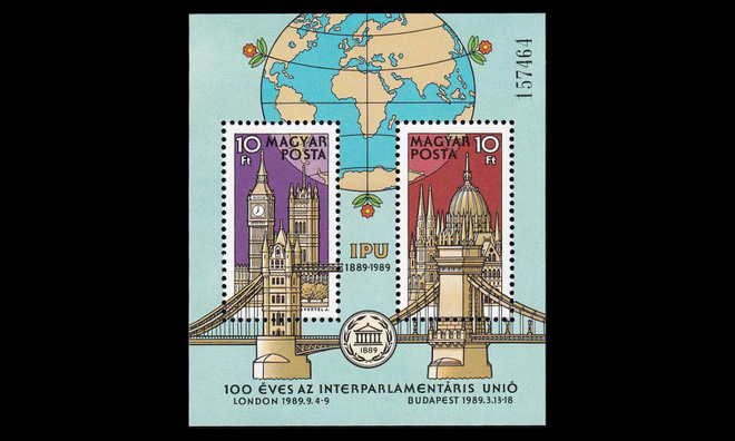Unkari 4011-2BL202 ** Interparlamentaarinen unioni IPU 100v