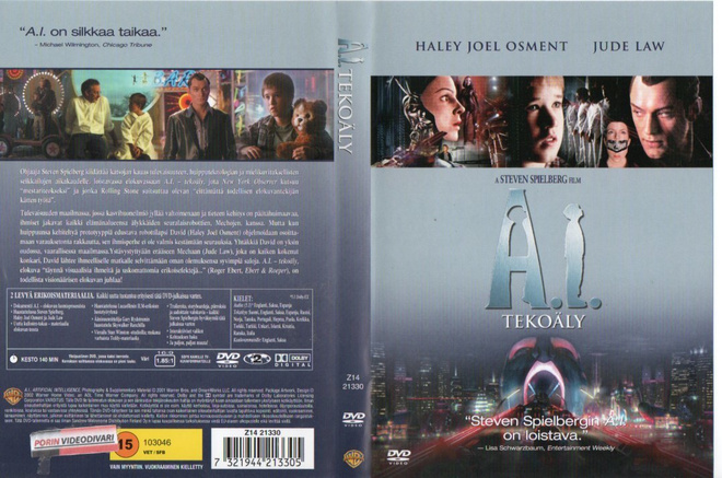 A.I. Tekoäly	(975)	K	-FI-	DVD	suomik.	(2)	haley joel osment