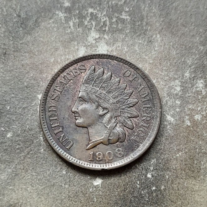 Indian Head cent 1908 USA