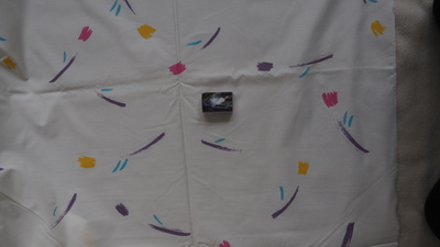 ULKOILUKANGAS 80-luvulta, 154 x 490 cm, RETRO, n. 5 m