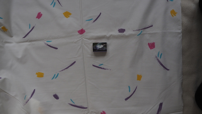 ULKOILUKANGAS 80-luvulta, 154 x 490 cm, RETRO, n. 5 m