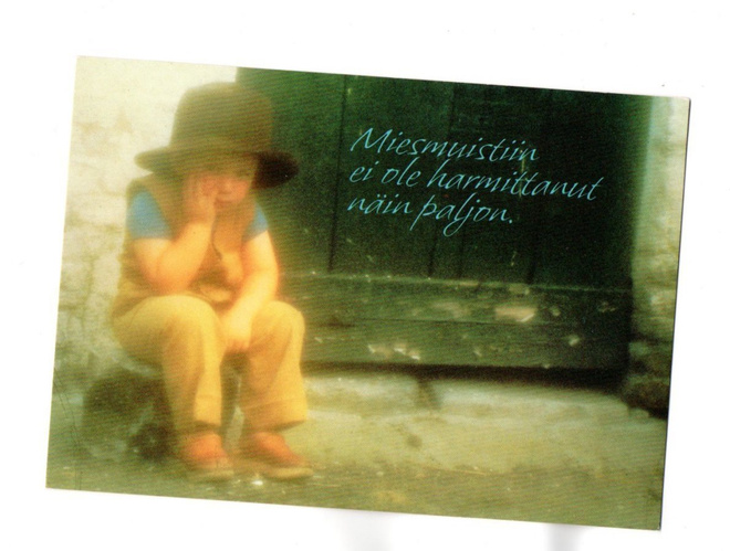 °°MIESMUISTIIN EI OLE HARMITTANUT..°° -KORTTI /(Käyttämätön)