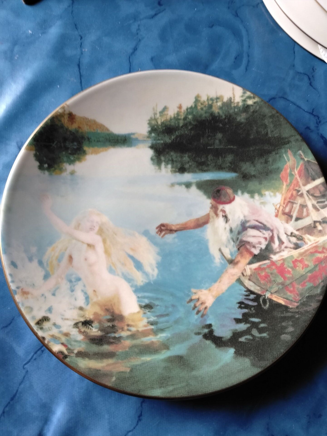arabia  akseli gallen-kalela kalevala lautanen 1