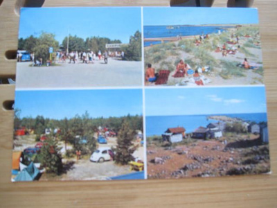 Kalajoki, kuvia uimarannalta postikortti 1974?