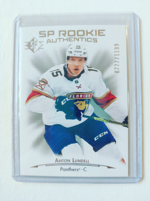 Anton Lundell - 21-22 SP Rookie Authentics /1199