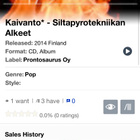 Kaivanto - Siltapyrotekniikan Alkeet cd - pikkukuva 3