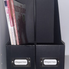 2x lehtikotelo Magazines musta - pikkukuva 1