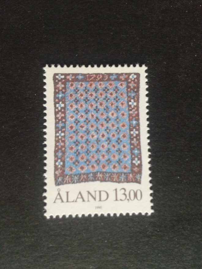 åland 1990 yleismerkki ryijy 13mk**