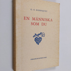 G. O. Rosenqvist : En människa som du - pikkukuva 1