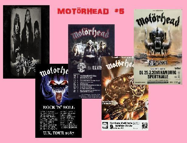 MOTORHEAD --- julistesetti 5kpl --- 21cm x 30cm #5