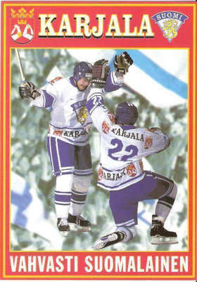 Jääkiekon MM 1995 postikortti