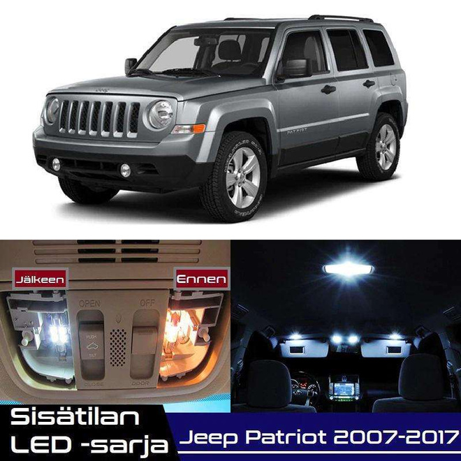Jeep Patriot Sisätilan LED-sarja 6-osainen