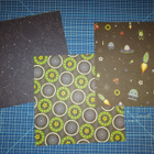 3 kpl avaruusaiheisia 15x15 papereita - pikkukuva 1