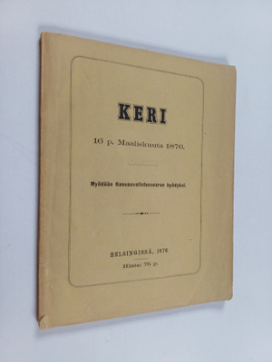 Keri 16 p. maaliskuuta 1876 = Pygmen den 16 Mars 1876