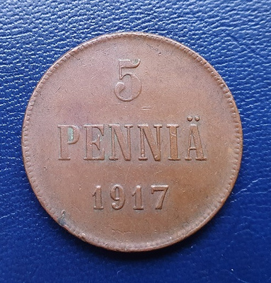 5 penniä 1917