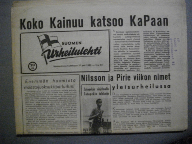 Suomen Urheilulehti Nro 33/1953 (10.11)