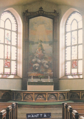 KIRKKOKORTTI - MÄNTÄN KIRKKO - SISÄKUVA - 4