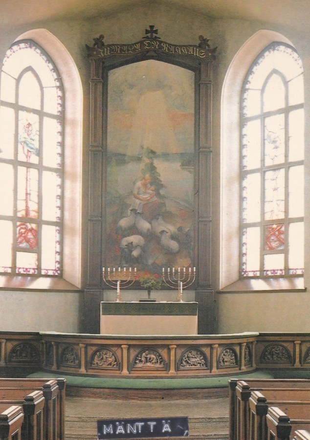 KIRKKOKORTTI - MÄNTÄN KIRKKO - SISÄKUVA - 4