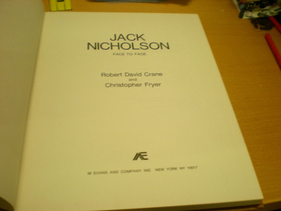 Robert David Crane - Christopher Fryer: Jack Nicholson Face