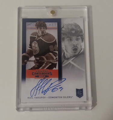13-14 Contenders Nail Yakupov Rookie Signature /25