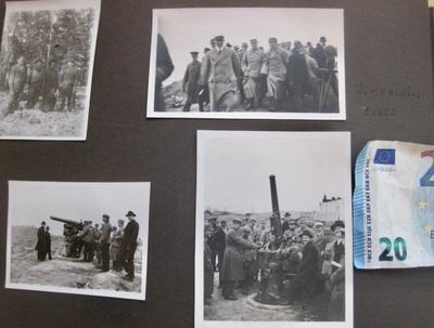 10 VANHAA Valokuva Ilmatorjunta Tykki Metsästys Koirat 1928