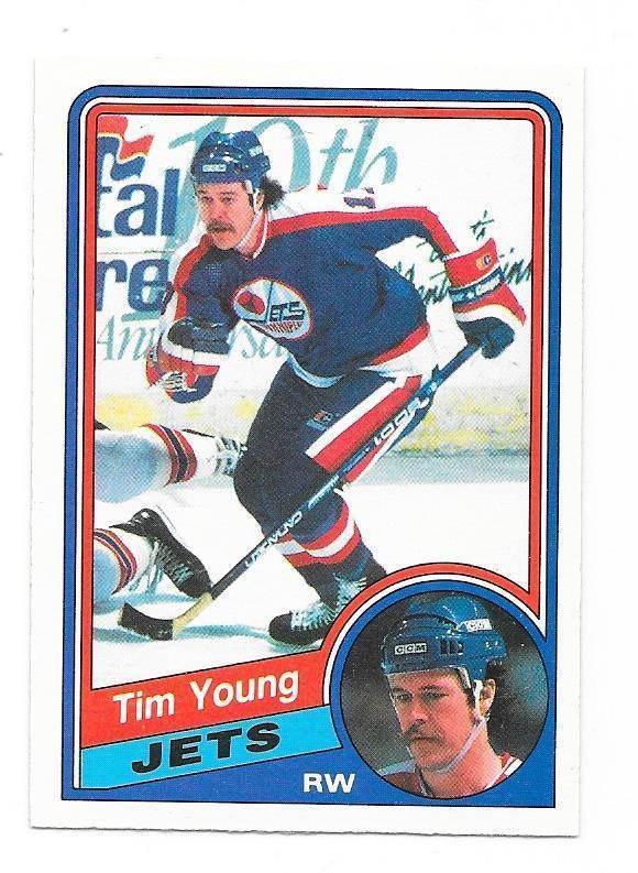 1984-85 OPC #351 Tim Young Winnipeg Jets