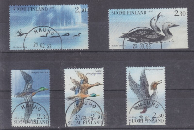 1993 vesilintuja vihon merkit loistoleimaisena LaPe 30€