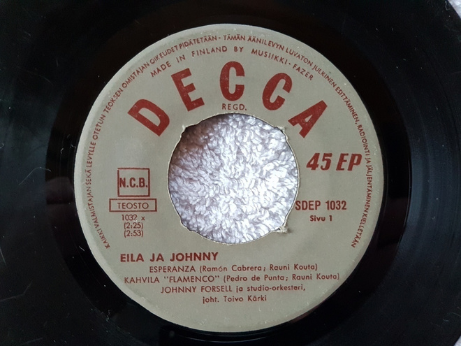 Eila ja johnny 7" 45 EP