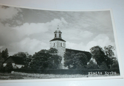Kimito kyrka / Kemiön kirkko, mv valokuvapk, p. 1958