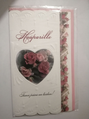 Hääparille Tämä päivä on ............