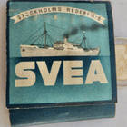 VANHA Tulitikkuvihko Tikkuineen Svea Laiva 1950 - pikkukuva 1
