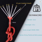 Kestävä 550 Paracord naru/köysi 50m – 7-säikeinen, 249kg - pikkukuva 4