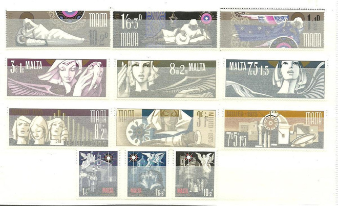 MALTA 4 jouluaiheista sarjaa 1970-l **
