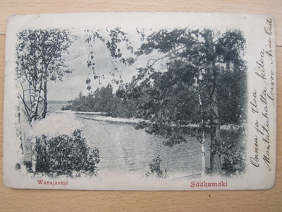 VANHA Postikortti Sääksmäki ennen 1905