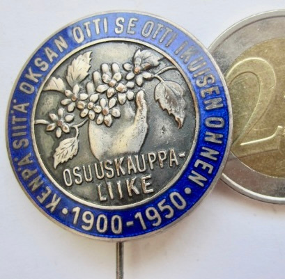 VANHA Merkki Osuuskauppaliike 1900-1950 ISO KOMEA